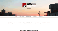 Desktop Screenshot of angrymobcreative.com