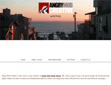 Tablet Screenshot of angrymobcreative.com
